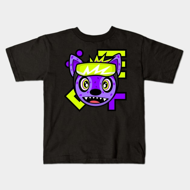 VERSA SYMBOLS HYPER HYENA Kids T-Shirt by MOULE